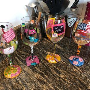 Set of 4 Lolita Wine Glasses w/Original Boxes